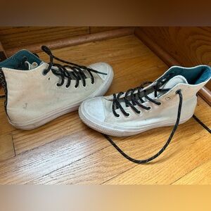 Converse Chuck Taylor High Top Lunarlon men’s size 6  Wmn/8 Beige Canvas Sneaker